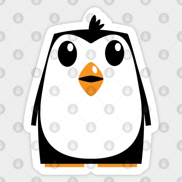 Sven the Penguin Sticker by adam@adamdorman.com